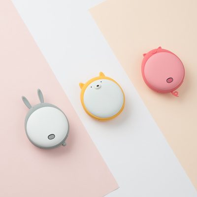 Puffy二合一usb暖手蛋有三款唔同顏色灰/黃/紅