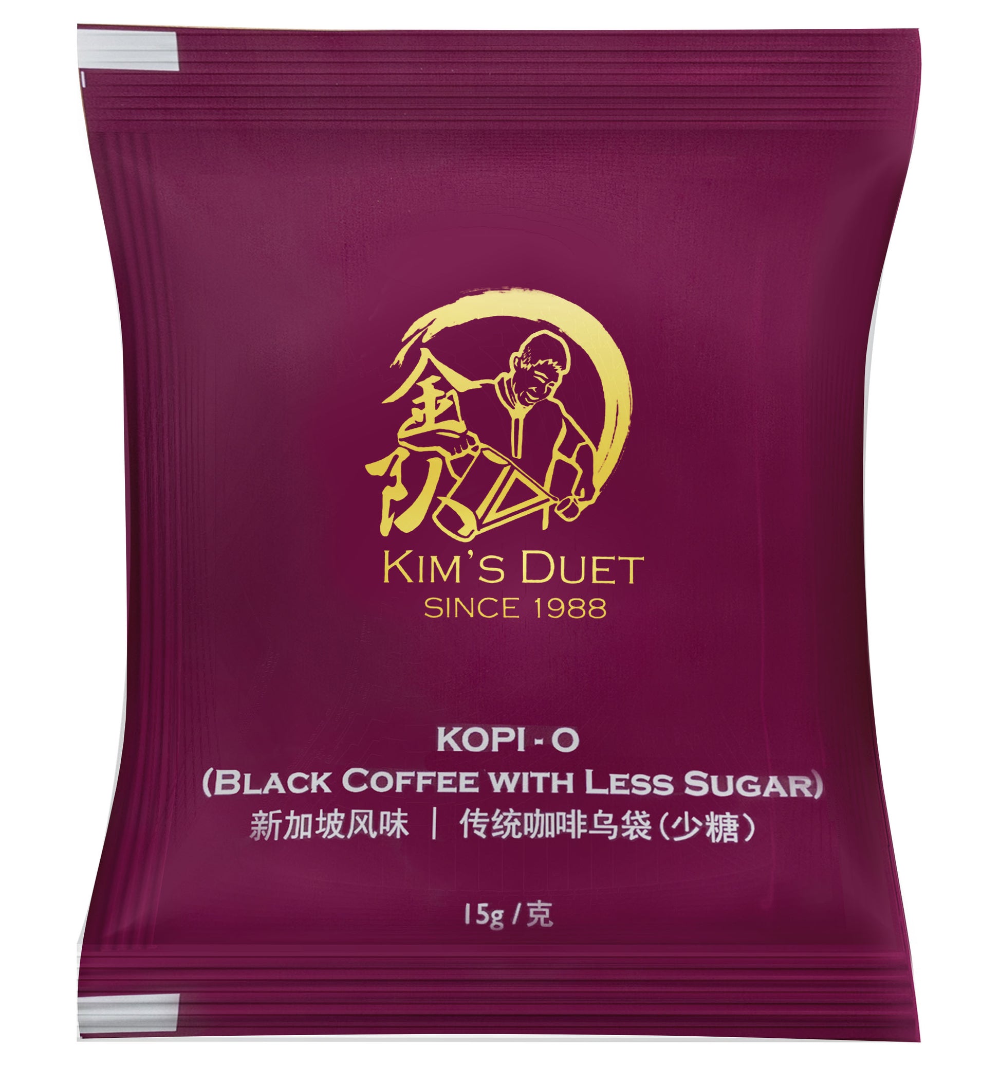金源源 新加坡傳統咖啡烏袋(少糖)內包裝