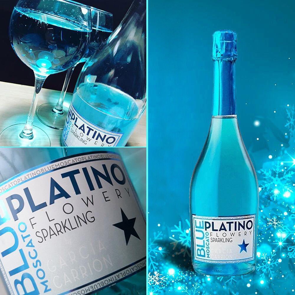 西班牙魔藍麝香葡萄微甜氣泡酒 Platino Brand Blue Moscato Sparkling Wine 75cl